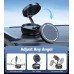 Suction Cup Phone Mount, Vacuum Magnetic Phone Holder Stand for Car, 5 Nano Gel Pads for Smooth/ Rough Surfaces, 360°Adjustable Phone Stand for Magsafe for All Smartphones, All Cars Home Gym Airplane