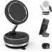 Car Upgraded Mount for MagSafe, [80+LBS Strongest Suction & 2500gf Strongest Magnetic] 360°Adjustable Cell Phone Holder, with 2pcs Ring-Shaped Magnet Sticker, fit for All Phone Models & Cars(Black)
