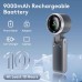 2024 New Portable Handheld Mini Fan,Foldable Powerful Winds Turbo Fan Wearable Small Mini Fan With Smart Digital Display