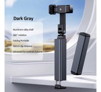 Universal Foldable Dual Rotation Phone Clamp Adjustable Portable Travel Airplane Phone Holder Mobile Phone Holder