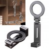 Magnetic Hands-Free Airplane Phone Mount Airplane Phone Holder Travel Essentials Foldable Cellphone Mount for iPhone 15 14 13 12