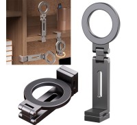 Magnetic Hands-Free Airplane Phone Mount Airplane Phone Holder Travel Essentials Foldable Cellphone Mount for iPhone 15 14 13 12