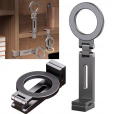 Magnetic Hands-Free Airplane Phone Mount Airplane Phone Holder Travel Essentials Foldable Cellphone Mount for iPhone 15 14 13 12